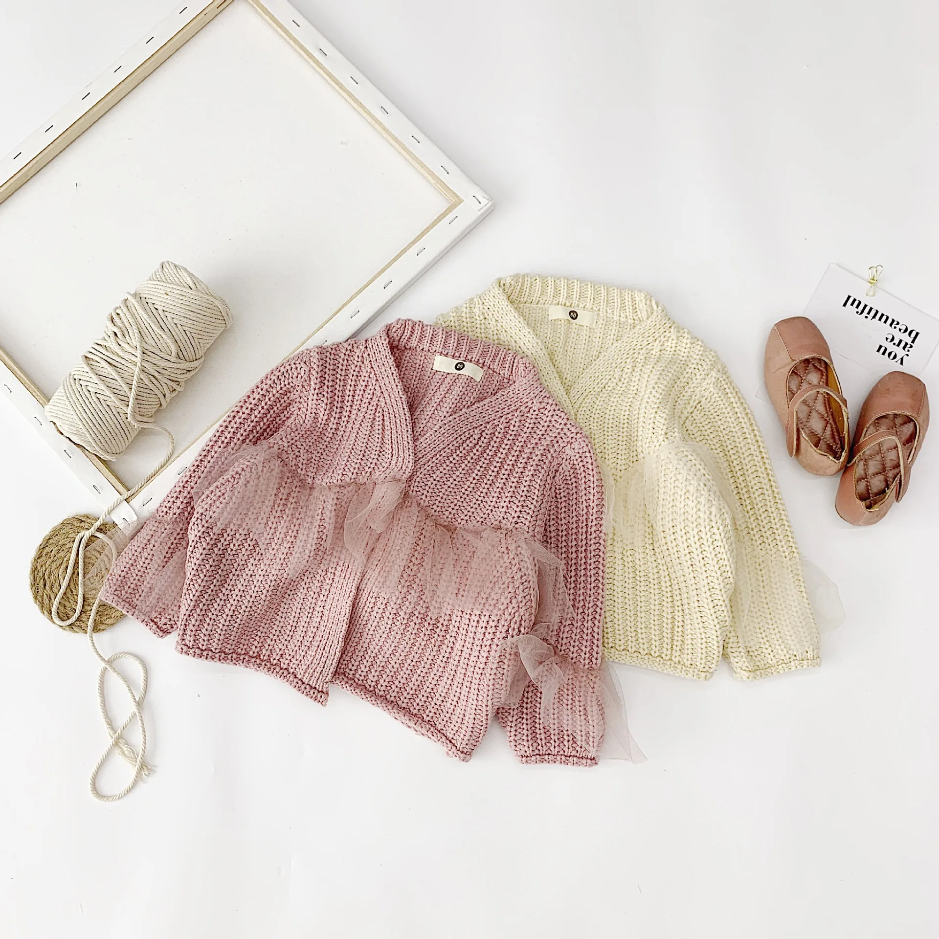 Girl'S Sweater Western Style 2019 Spring And Autumn New Style Children Long-sleeved Cardigan Sweater Gauze Joint Yarn Tops
Girl'S Sweater Western Style 2019 Spring And Autumn New Style Children Long-sleeved Cardigan Sweater Gauze Joint Yarn Tops