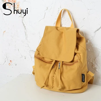Autumn Women's Backpack 2020 New Fashion Canvas Bag Ladies Schoolbag Girl Solid Travel Bag Student Backpack Female Rucksack
Autumn Women's Backpack 2020 New Fashion Canvas Bag Ladies Schoolbag Girl Solid Travel Bag Student Backpack Female Rucksack