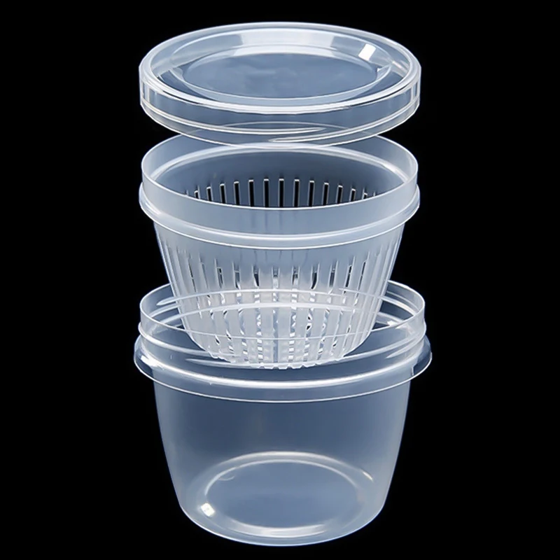 Organizer Refrigerator Round Drain Sealed Box Ginger Garlic Onion Food Ingredients Container Crisper Storage Box + Screw Cover
Organizer Refrigerator Round Drain Sealed Box Ginger Garlic Onion Food Ingredients Container Crisper Storage Box + Screw Cover