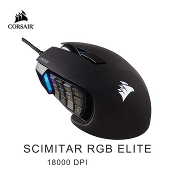 CORSAIR SCIMITAR RGB ELITE, MOBA/MMO Gaming Mouse, Black, Backlit RGB LED, 18000 DPI, Optical (CN version)
CORSAIR SCIMITAR RGB ELITE, MOBA/MMO Gaming Mouse, Black, Backlit RGB LED, 18000 DPI, Optical (CN version)