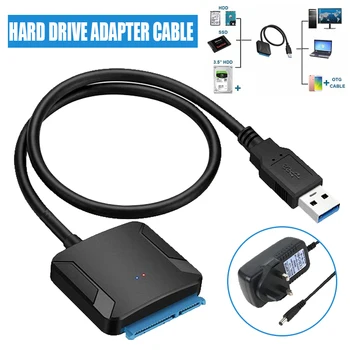 1pc SATA to USB 3.0 Adapter Convert Cable 2.5/3.5 Inch HDD SSD Adapters Converter For Win 98/ME/2000/XP
1pc SATA to USB 3.0 Adapter Convert Cable 2.5/3.5 Inch HDD SSD Adapters Converter For Win 98/ME/2000/XP