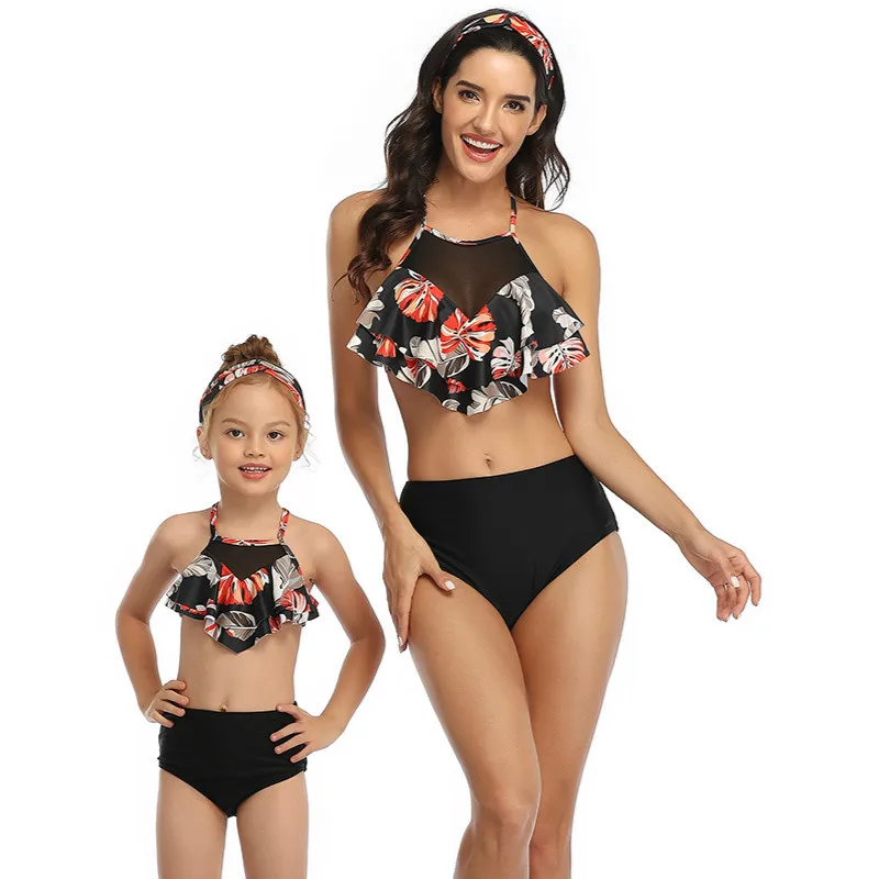 2019 Summer Mother and Daughter Swimsuit Printing piece double lotus leaf Parent-Child Swimwear Family Matching Swimsuit Outfits
2019 Summer Mother and Daughter Swimsuit Printing piece double lotus leaf Parent-Child Swimwear Family Matching Swimsuit Outfits
