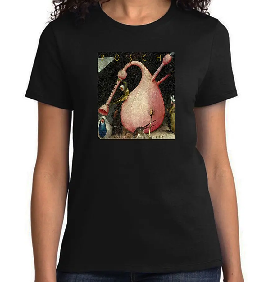 Сад земных желаний Bagpipe & Creature Hieronymus Bosch футболка NWT мультфильм Мужская Унисекс