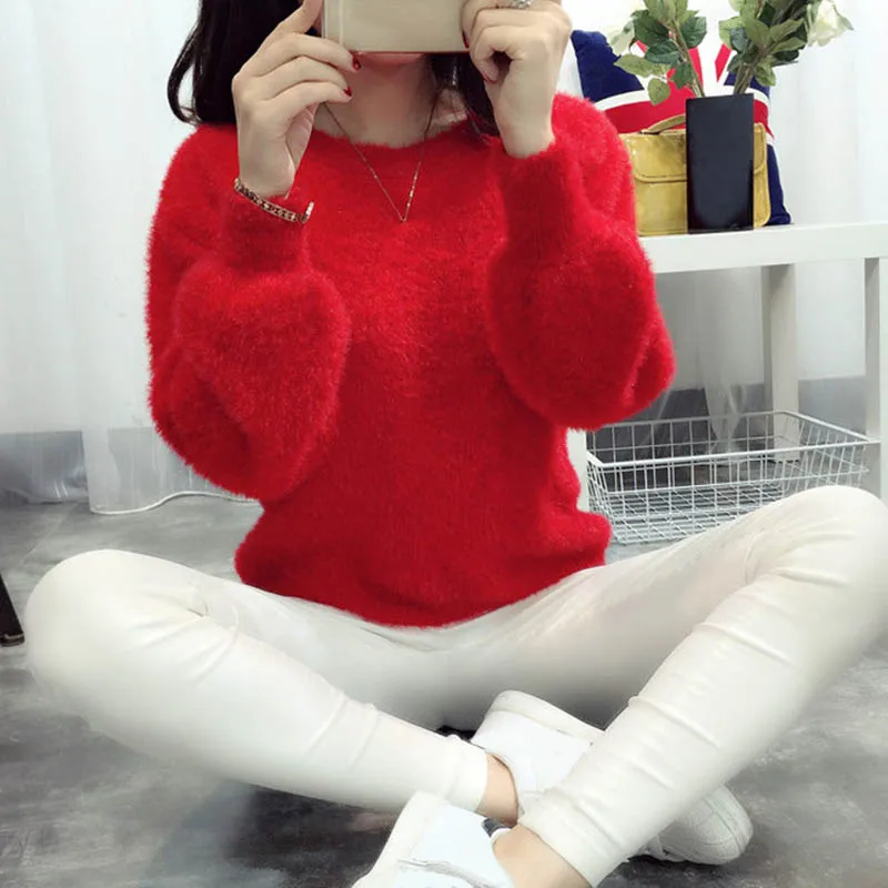 Autumn Winter Women Thick Soft Sweater Women O-Neck Long Sleeve Knitted Jumper Solid Color Ladies Slim Pullovers
Autumn Winter Women Thick Soft Sweater Women O-Neck Long Sleeve Knitted Jumper Solid Color Ladies Slim Pullovers