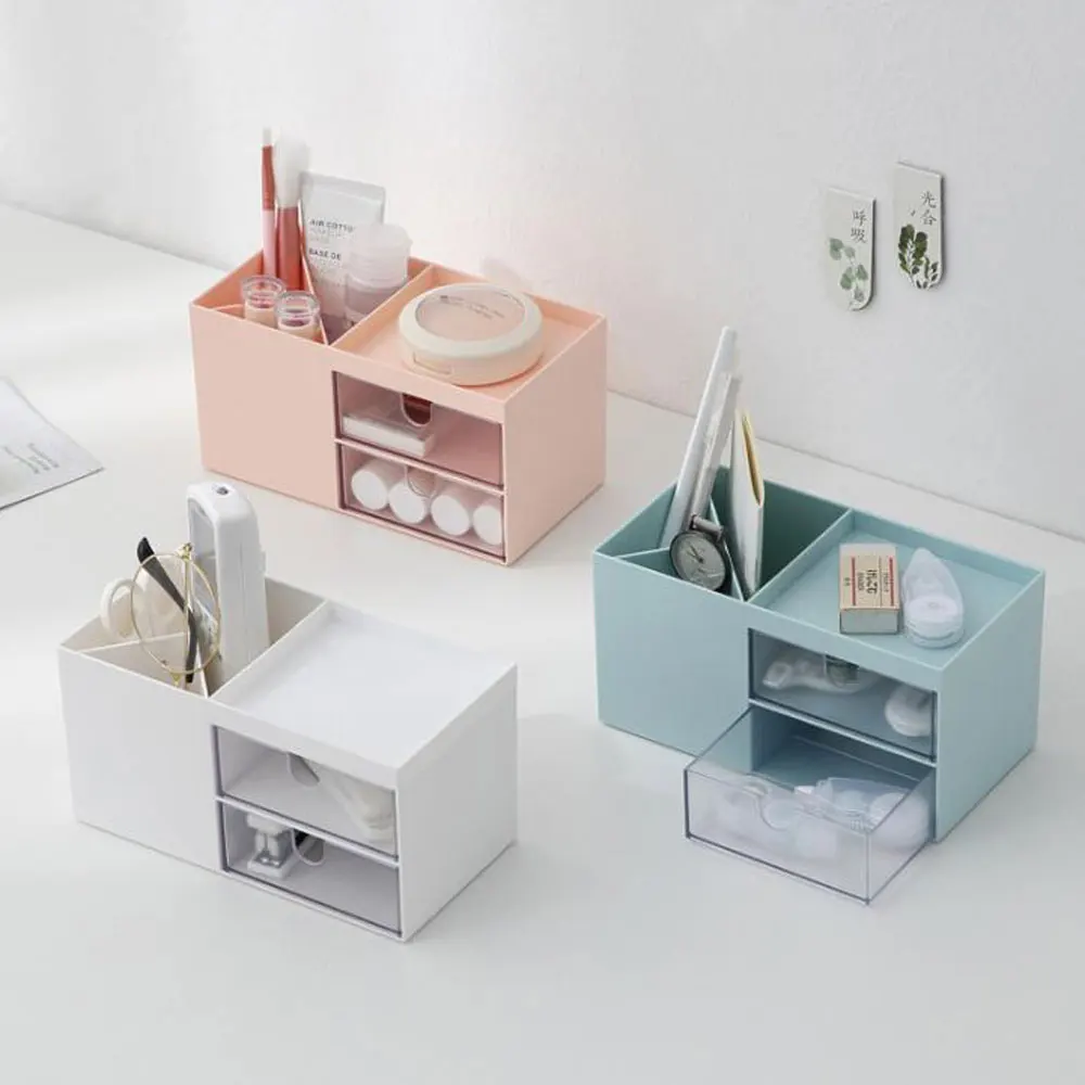 Double-Drawer Desktop Storage Box, Cosmetic Plastic Compartmentalization Box, Jewelry Storage Box, Simple New Product, Boxed
Double-Drawer Desktop Storage Box, Cosmetic Plastic Compartmentalization Box, Jewelry Storage Box, Simple New Product, Boxed