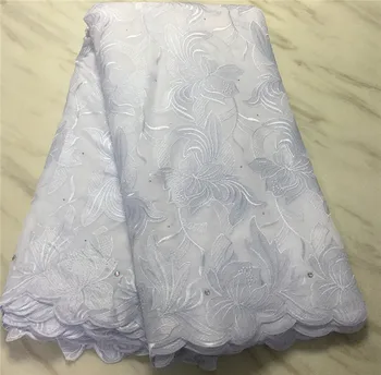 2020 latest lace High quality African 100%cotton swiss lace with stones fabric for Party long Dresses white
2020 latest lace High quality African 100%cotton swiss lace with stones fabric for Party long Dresses white