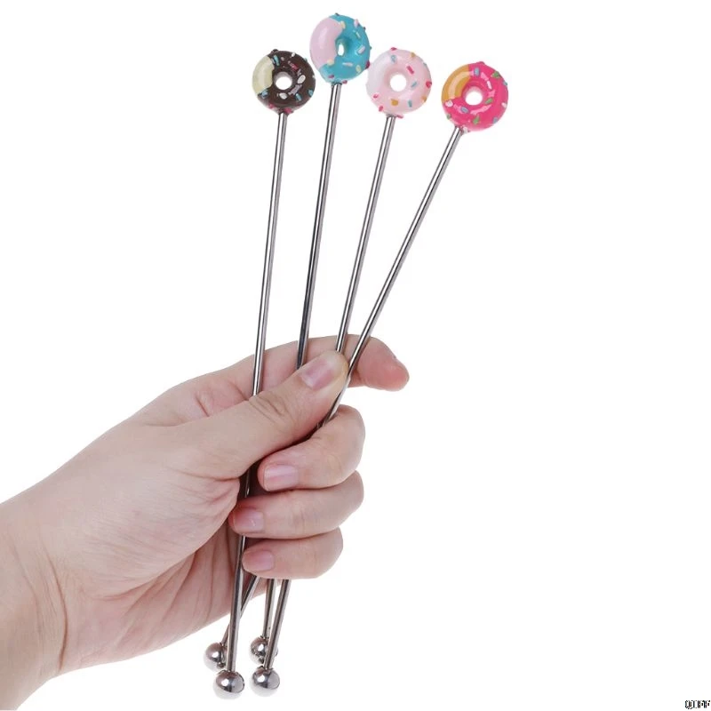 Donut Shape Stainless Steel Swizzle Stick Round Head Mixing Cocktail Coffee Stirrers Wine Drink Bar Accessories
Donut Shape Stainless Steel Swizzle Stick Round Head Mixing Cocktail Coffee Stirrers Wine Drink Bar Accessories