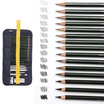 27pcs/set Art Set Drawing Sketching Sketch Pencil Tool Charcoal Pencil Paper Eraser Fabric Bag Paint Tool Sart Supplies
27pcs/set Art Set Drawing Sketching Sketch Pencil Tool Charcoal Pencil Paper Eraser Fabric Bag Paint Tool Sart Supplies