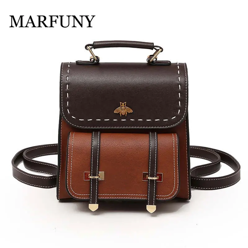 Vintage Pu Leather Women Backpack Simple Preppy Style Backpack Women Famous College Backpack Women mochilas
Vintage Pu Leather Women Backpack Simple Preppy Style Backpack Women Famous College Backpack Women mochilas