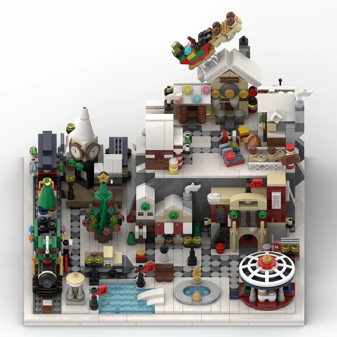 1533Pcs MOC City Street Views Winter Village Architecture Bricks DIY Small Particle Building Block Model Stem Toy Christmas Gift
1533Pcs MOC City Street Views Winter Village Architecture Bricks DIY Small Particle Building Block Model Stem Toy Christmas Gift