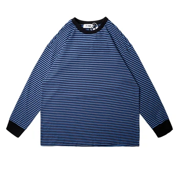 Harajuku Striped Letter Print Long Sleeve Tshirts Men and Women Color Block Crewneck Streetwear Spring T-shirt Oversize Tees
Harajuku Striped Letter Print Long Sleeve Tshirts Men and Women Color Block Crewneck Streetwear Spring T-shirt Oversize Tees