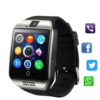 Smart Watch Smartwatch Q18 Bluetooth Android Phone Call Relogio 2G GSM SIM TF Card Camera for IOS Android Smart Clock Men Women
Smart Watch Smartwatch Q18 Bluetooth Android Phone Call Relogio 2G GSM SIM TF Card Camera for IOS Android Smart Clock Men Women