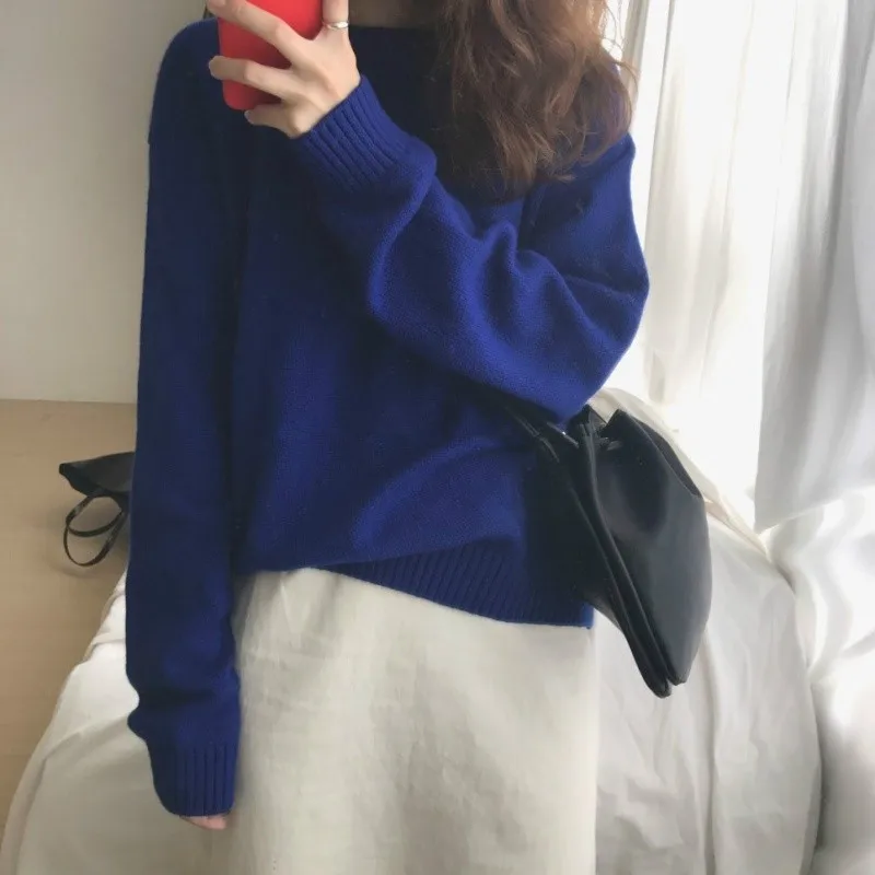 Very Fairy of Candy-Colored Loose-Fit Knitted Mesh Red Tops Laziness-Style Long-sleeved Pullover Base Sweater Women's Autumn And
Very Fairy of Candy-Colored Loose-Fit Knitted Mesh Red Tops Laziness-Style Long-sleeved Pullover Base Sweater Women's Autumn And