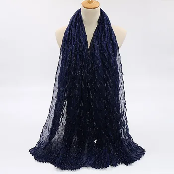 New Fashion Lurex Glitter Wave Striped Viscose Shawl Scarf Women High Quality Shimmer Pashmina Stole Bufandas Muslim Hijab Snood
New Fashion Lurex Glitter Wave Striped Viscose Shawl Scarf Women High Quality Shimmer Pashmina Stole Bufandas Muslim Hijab Snood