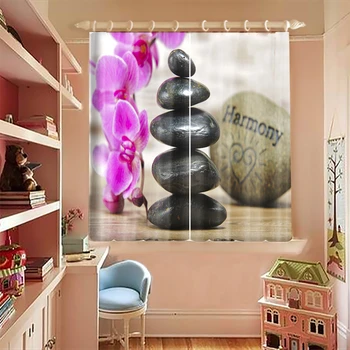 Purple Phalaenopsis 3d Printed Blackout Curtains for Small Windows Stones Pattern Thicken Bedroom Short Curtains for Living Room
Purple Phalaenopsis 3d Printed Blackout Curtains for Small Windows Stones Pattern Thicken Bedroom Short Curtains for Living Room