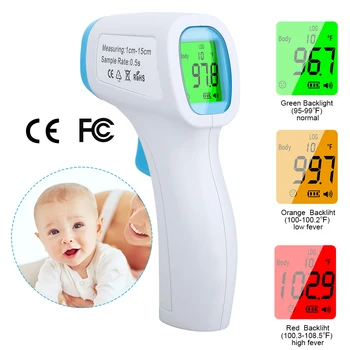 Forehead Thermometer Non Contact Infrared Thermometer Body Temperature Fever Digital Measure Tool for Baby Adult
Forehead Thermometer Non Contact Infrared Thermometer Body Temperature Fever Digital Measure Tool for Baby Adult