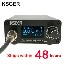 KSGER T12 Soldering Station STM32 OLED V2.0 Digital Electric Controller Aluminum Alloy DIY Kits Welding Tools T12 Iron Tips KSGER T12 Soldering Station STM32 OLED V2.0 Digital Electric Controller Aluminum Alloy DIY Kits Welding Tools T12 Iron Tips