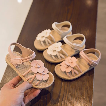 Pink Beige Infant Soft Sandals Size 21-30 Double Flowers Princess Dress Shoes For Summer Party Wedding 
Pink Beige Infant Soft Sandals Size 21-30 Double Flowers Princess Dress Shoes For Summer Party Wedding