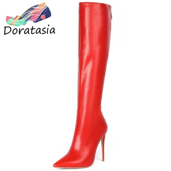 DORATASIA Sexy Women High Heels Brand Designer Shoes Designer Boots Women Pointed Toe Zipper Party Over The Knee Boots
DORATASIA Sexy Women High Heels Brand Designer Shoes Designer Boots Women Pointed Toe Zipper Party Over The Knee Boots