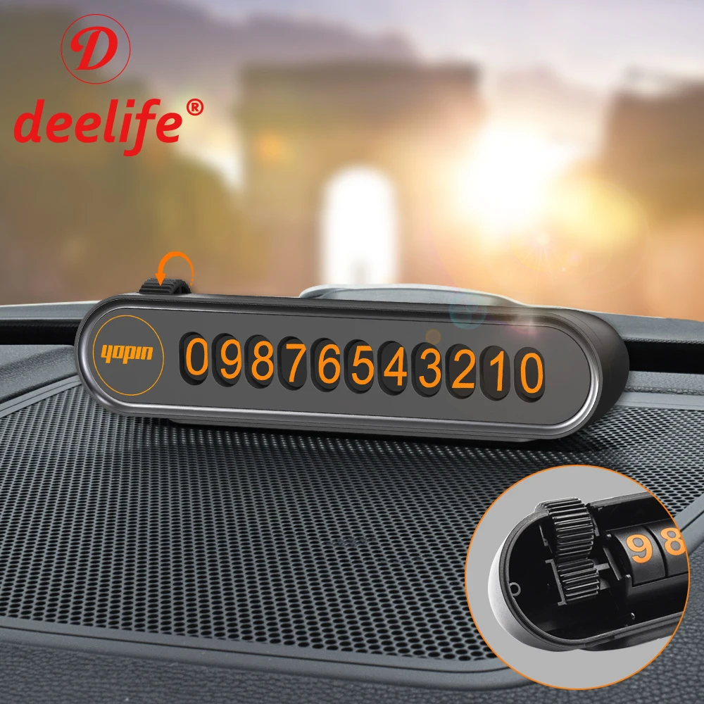Deelife Car Temporary Parking Phone Number Card Plate Support 2 Telephone Numbers
Deelife Car Temporary Parking Phone Number Card Plate Support 2 Telephone Numbers