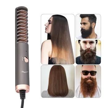 Electric Beard Straightener Flat Iron Comb Straightening Brush Constant Temperature Curling Iron Beard Grooming Hair Styling
Electric Beard Straightener Flat Iron Comb Straightening Brush Constant Temperature Curling Iron Beard Grooming Hair Styling