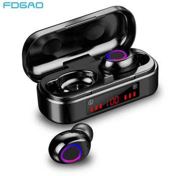 FDGAO Mini TWS Bluetooth 5.0 Earphones Wireless Headphones 9D Hifi Stereo Sports Waterproof LED Display Headset With Microphone
FDGAO Mini TWS Bluetooth 5.0 Earphones Wireless Headphones 9D Hifi Stereo Sports Waterproof LED Display Headset With Microphone