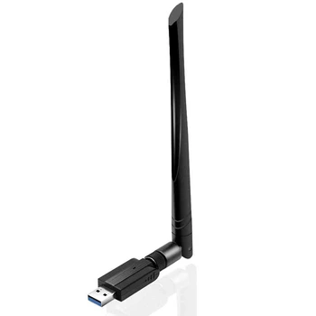 Usb 3.0 Wifi Adapter Ac 1200Mbps 5G/2.4G Dual Band Wifi Dongle Wireless Network Adapter With 5Dbi High Gain Antenna, Support Com
Usb 3.0 Wifi Adapter Ac 1200Mbps 5G/2.4G Dual Band Wifi Dongle Wireless Network Adapter With 5Dbi High Gain Antenna, Support Com