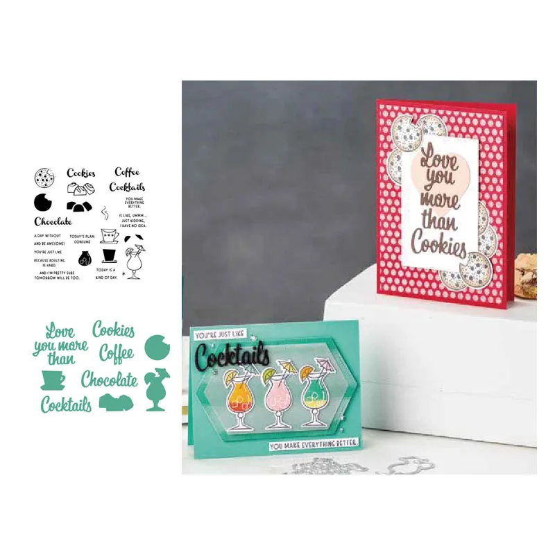JC Metal Cutting Dies and Stamps Coffee Cookies Drink for Scrapbooking Craft Dies Cut Stencil Card Make Album Sheet Decoration
JC Metal Cutting Dies and Stamps Coffee Cookies Drink for Scrapbooking Craft Dies Cut Stencil Card Make Album Sheet Decoration