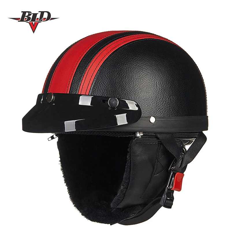 Motorcycle Helmet Synthetic Leather Vintage Motorcycle Cruiser Touring Open Face Half Motor Scooter Helmets & Visor & Goggles
Motorcycle Helmet Synthetic Leather Vintage Motorcycle Cruiser Touring Open Face Half Motor Scooter Helmets & Visor & Goggles