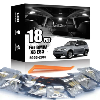 KAMMURI 18Pcs White No Error Canbus LED Bulbs For BMW X3 E83 LED Interior indoor Light + License Plate Lamp Kit (2003-2010)
KAMMURI 18Pcs White No Error Canbus LED Bulbs For BMW X3 E83 LED Interior indoor Light + License Plate Lamp Kit (2003-2010)
