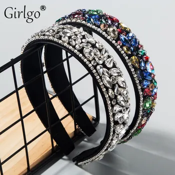 Girlgo Bohemian Crystal Colorful Headbands for Women Ethnic Luxury Shiny Exaggerated Hairband Hair Accessories Jewelry Wholesale
Girlgo Bohemian Crystal Colorful Headbands for Women Ethnic Luxury Shiny Exaggerated Hairband Hair Accessories Jewelry Wholesale