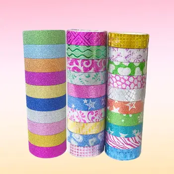 10PCS 1.5cmx3.0m Glitter Pattern Tape Self Adhesive Decorative Sticker Rolls Decor
10PCS 1.5cmx3.0m Glitter Pattern Tape Self Adhesive Decorative Sticker Rolls Decor