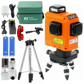 KaiTian 3D Laser Level Tripod Use Lithium Battery&AC Adapter 12 Lines Self-Leveling Horizontal&Vertical 360 Laser Level Receiver
KaiTian 3D Laser Level Tripod Use Lithium Battery&AC Adapter 12 Lines Self-Leveling Horizontal&Vertical 360 Laser Level Receiver