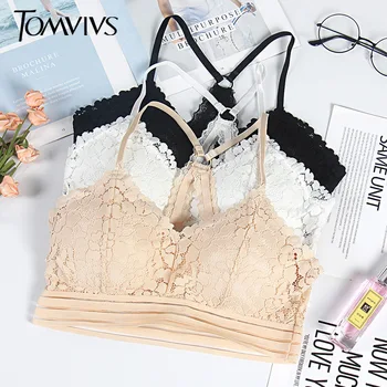 TOMVIVS Lace Sexy Triangle Cup Underwear Soft Padded Bra Wrap Top Tenue Femme Fitness Tops Brassiere Bra bras for women B0137
TOMVIVS Lace Sexy Triangle Cup Underwear Soft Padded Bra Wrap Top Tenue Femme Fitness Tops Brassiere Bra bras for women B0137