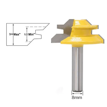 2pcs Lock Miter Router Bit 8mm Shank Woodwork Milling Tenon Cutter Tools Woodworking Carbide Alloy Router Bits
2pcs Lock Miter Router Bit 8mm Shank Woodwork Milling Tenon Cutter Tools Woodworking Carbide Alloy Router Bits