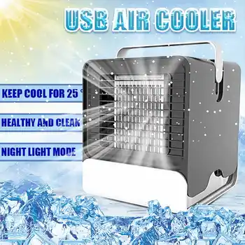 Mini Portable Air Conditioner Colors Light Conditioning Humidifier Purifier USB Desktop Air Cooler Fan With Water Tanks Home
Mini Portable Air Conditioner Colors Light Conditioning Humidifier Purifier USB Desktop Air Cooler Fan With Water Tanks Home