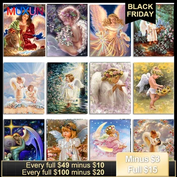 5D Diamond Painting Cross Stitch Religion Diamond Embroidery Angel Girl Picture Landscape Wall Sticker Full Diamond Mosaic 8Ts08 
5D Diamond Painting Cross Stitch Religion Diamond Embroidery Angel Girl Picture Landscape Wall Sticker Full Diamond Mosaic 8Ts08
