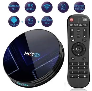 smart tv box 10PCS HK1 X3 TV BOX Lan Player Android 9.0 Amlogic S905x3 8K 1000M 4GB 32GB 64GB 128GB dual wifi
smart tv box 10PCS HK1 X3 TV BOX Lan Player Android 9.0 Amlogic S905x3 8K 1000M 4GB 32GB 64GB 128GB dual wifi