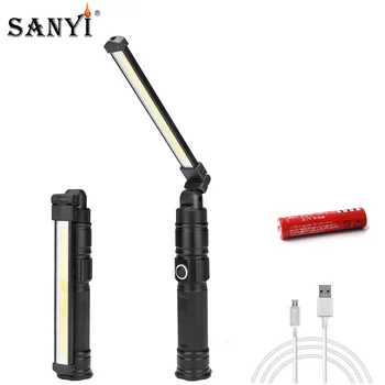 COB LED Flashlight 360 Degree Rotatable Work Light USB Rechargeable Torch Magnetic Working Inspection Light 5 Modes Red Lighting
COB LED Flashlight 360 Degree Rotatable Work Light USB Rechargeable Torch Magnetic Working Inspection Light 5 Modes Red Lighting