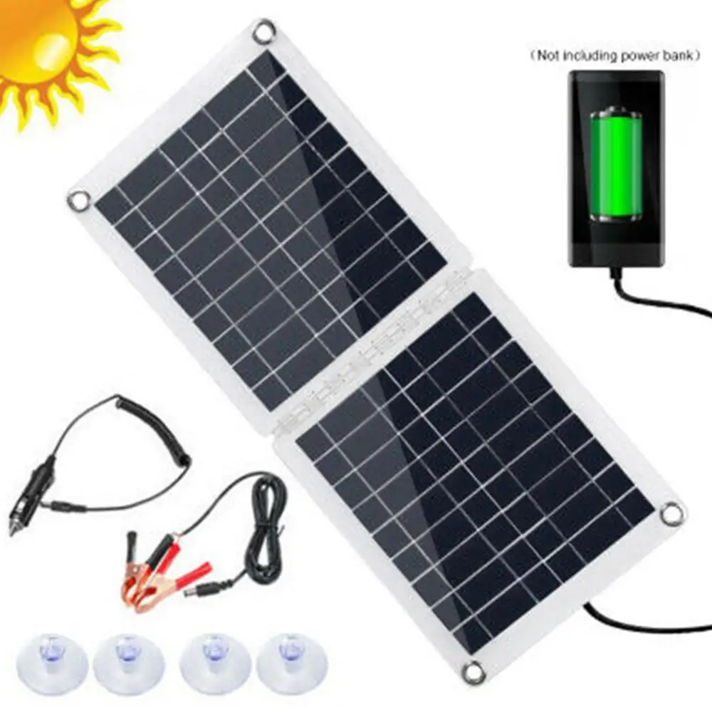 Solar Panel 60W Foldable Automotive Phone Charger Solar Cells Reusable Polysilicon Recreational Vehicle DIY
Solar Panel 60W Foldable Automotive Phone Charger Solar Cells Reusable Polysilicon Recreational Vehicle DIY