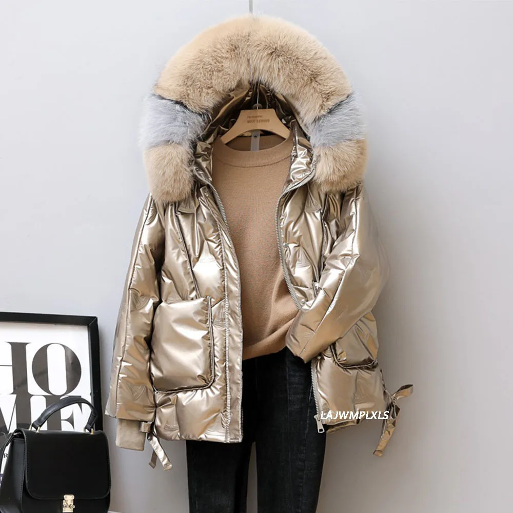 Glossy White Duck Down Jackets Coats 2022 New Autumn Winter Women Luxury Natural Fox Fur Hooded 90% Duck Down Jackets Female
Glossy White Duck Down Jackets Coats 2022 New Autumn Winter Women Luxury Natural Fox Fur Hooded 90% Duck Down Jackets Female