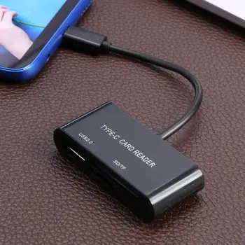 Intelligent Type-C Card Reader Widely Compatible 3 in 1 Type-C to USB 2.0 TF Memory Storage Card Adapter for PC Laptop
Intelligent Type-C Card Reader Widely Compatible 3 in 1 Type-C to USB 2.0 TF Memory Storage Card Adapter for PC Laptop