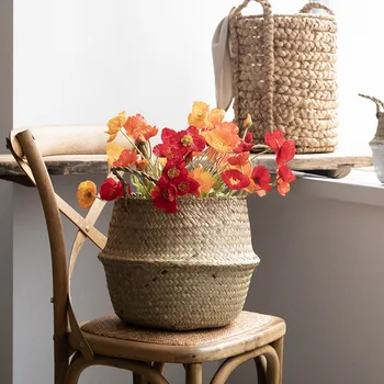 Seagrass Wickerwork Basket Rattan Flower Pot Laundry Hamper Storage Straw Basket BV789
Seagrass Wickerwork Basket Rattan Flower Pot Laundry Hamper Storage Straw Basket BV789