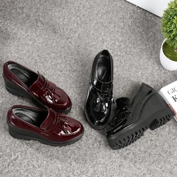 Four Seasons Patent Leather Lefu Shoes Wide Feet Single Shoe Woman Joker School Tender The Wind Round Head
Four Seasons Patent Leather Lefu Shoes Wide Feet Single Shoe Woman Joker School Tender The Wind Round Head