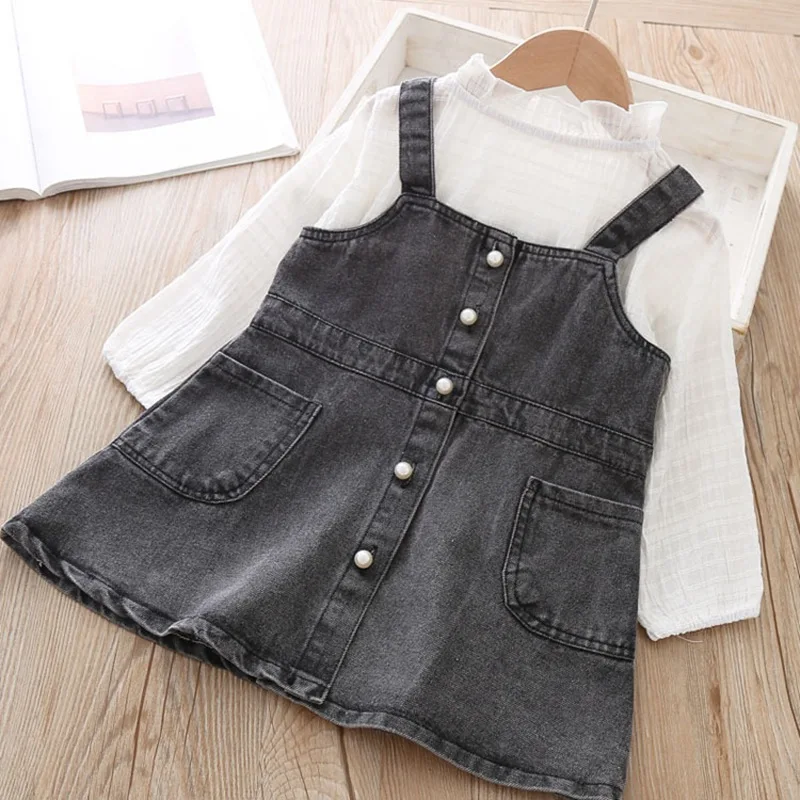 Fashion Autumn 2pcs Clothes Set For Baby Girls Kids Children Tops T-shirt Blouse+Denim Jeans Overalls Dress Clothing Set S9565
Fashion Autumn 2pcs Clothes Set For Baby Girls Kids Children Tops T-shirt Blouse+Denim Jeans Overalls Dress Clothing Set S9565