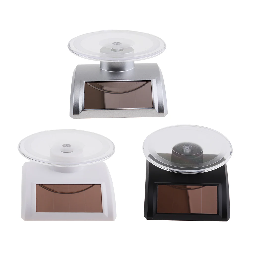 Mini Solar Powered Rotating Display Stand Turntable For Jewelry Pnone Camera Mini Solar Powered Rotating Display Stand Turntable For Jewelry Pnone Camera