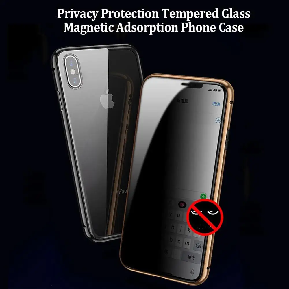 2019 New High-quality Magnetic Adsorption Metal Anti fall Anti-peeping Double-sided Glass Mobile Phone Skin Case For iphone
2019 New High-quality Magnetic Adsorption Metal Anti fall Anti-peeping Double-sided Glass Mobile Phone Skin Case For iphone
