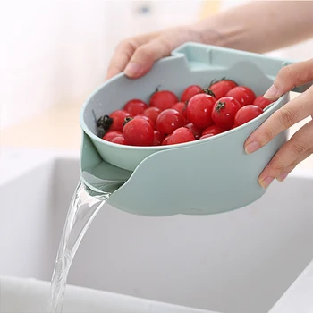 Double-layer Drain Basket Bowl Kitchen Washing Strainer Snack Fruit Nuts Bowl Mobile Phone Holder Plastic Snack Storage Box
Double-layer Drain Basket Bowl Kitchen Washing Strainer Snack Fruit Nuts Bowl Mobile Phone Holder Plastic Snack Storage Box