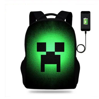 Multifunction Backpack Boys&Girls USB Laptop Travel Bag Creeper Green Games Print Backpack School Bag for Teenage Mochila
Multifunction Backpack Boys&Girls USB Laptop Travel Bag Creeper Green Games Print Backpack School Bag for Teenage Mochila