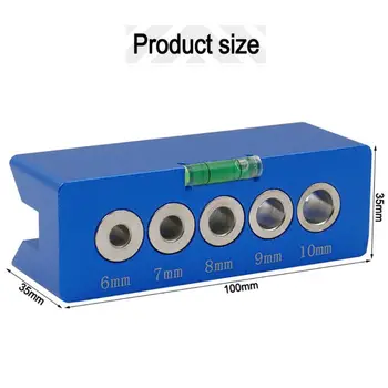 Woodworking Straight Hole Puncher Aluminium Alloy with Blisters Log Tenon Drilling Guide Locator Tool Accessories
Woodworking Straight Hole Puncher Aluminium Alloy with Blisters Log Tenon Drilling Guide Locator Tool Accessories